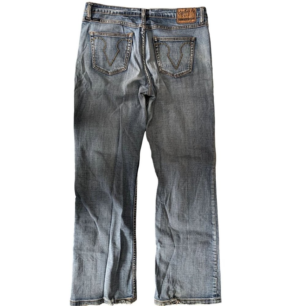 Cowgirl Jeans Womens Size 14 33 Style CGT1806 8600 R Light Wash Distressed